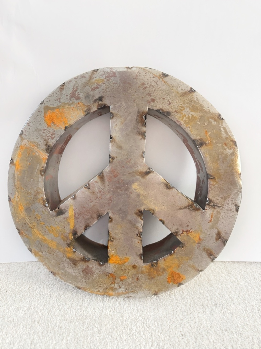 Peace Sign Rustic Home Decor Wall Art